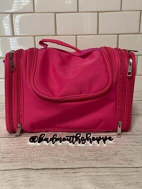 *Pink Hanging Travel Toiletry Bag Dopp Kit Makeup Bag Organizer Bathroom Storage